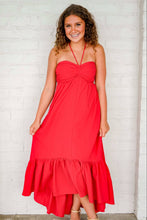 Load image into Gallery viewer, Hope For Better Red Midi Dress