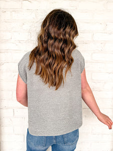 Essential Ease Grey Top