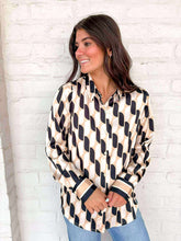 Load image into Gallery viewer, Dangerous Feeling Cream and Black Top