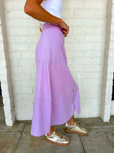 Load image into Gallery viewer, Southern Charm Lavender Midi Skirt