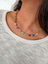 Load image into Gallery viewer, Multi Mixed Shape Crystal Neckalce