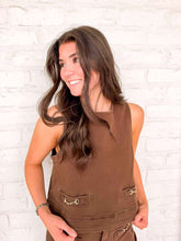 Load image into Gallery viewer, Stay Tuned Brown Top