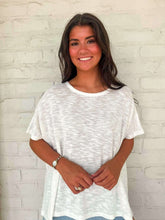 Load image into Gallery viewer, Sunset Stroll White Oversized Top
