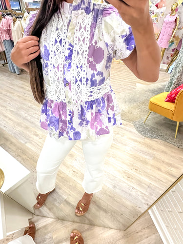 No Looking Back Purple Top