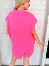 Load image into Gallery viewer, Queen Of Sparkles Card Logo Neon Pink Tank