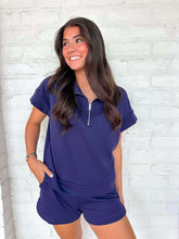 Load image into Gallery viewer, Lounge Around Navy Set