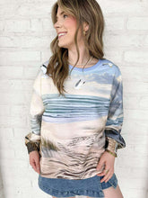 Load image into Gallery viewer, Queen Of Sparkles Multi Beach Scene Sweatshirt