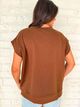 Load image into Gallery viewer, In A Daydream Brown Scuba Top