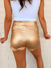 Load image into Gallery viewer, Metallic Madness Copper Skort