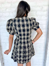 Load image into Gallery viewer, Headed For The Hills Black Plaid Dress