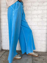 Load image into Gallery viewer, Around Town Deep Sky Terry Washed Pants