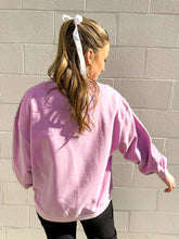 Load image into Gallery viewer, Queen Of Sparkles Light Purple Pug Sweatshirt