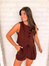 Load image into Gallery viewer, Stay With Me Brown Polka Dot Set
