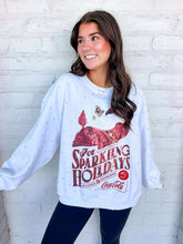 Load image into Gallery viewer, Queen Of Sparkles Licensed White For Sparkling Holidays' Coca-Cola Sweatshirt