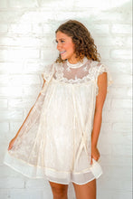 Load image into Gallery viewer, Make A Deal Cream Lace Dress