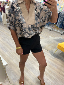 Not In The Mood Taupe Top