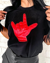 Load image into Gallery viewer, Queen Of Black UL Hand Tee