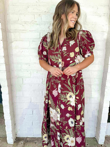Cheers To Me Merlot Dress