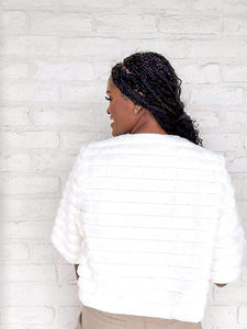 Under Pressure White Fur Jacket