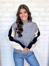 Load image into Gallery viewer, THML Warm Winters Color-block Sweater