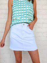 Load image into Gallery viewer, Rewind The Time White Hem Skirt