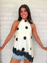 Load image into Gallery viewer, Look At Me Cream Polka Dot Top