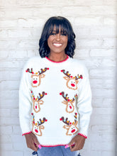 Load image into Gallery viewer, Queen Of Reindeer PomPom Sweater