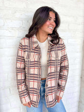 Load image into Gallery viewer, Checkered Pattern Almond  Mix Jacket