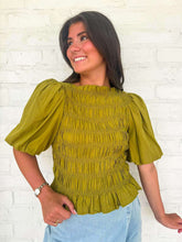 Load image into Gallery viewer, Rush To You Olive Top