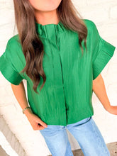 Load image into Gallery viewer, Show Me Love Green Top