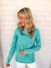 Load image into Gallery viewer, Cozy Days Mint Long-sleeve Top