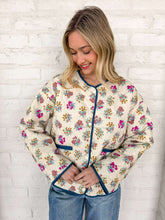 Load image into Gallery viewer, THML Floral Files Cream Jacket