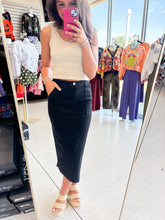 Load image into Gallery viewer, Under The Circumstances Black Skirt