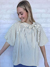 Load image into Gallery viewer, THML Headed That Way Stripe Ivory Top