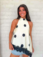 Load image into Gallery viewer, Look At Me Cream Polka Dot Top