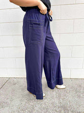 Load image into Gallery viewer, Want To Go Dark Navy Tie Pants