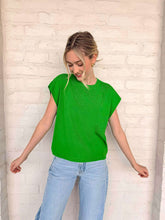 Load image into Gallery viewer, Ask Me Anything Green Top