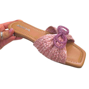 Harlow-S Pink Bow Sandal