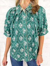 Load image into Gallery viewer, Light Up The Night Green Top