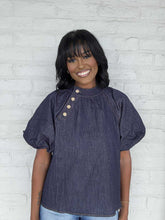 Load image into Gallery viewer, THML I Need A Minute Denim Top
