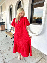 Load image into Gallery viewer, Forever Yours Red Midi Dress