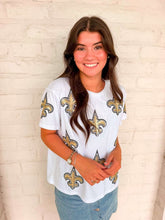 Load image into Gallery viewer, Jordan Amanda Saints Fleur De Lis White Exclusive