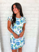 Load image into Gallery viewer, Hidden Escape Blue Mini Dress