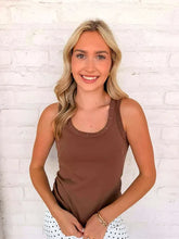Load image into Gallery viewer, Such A Stud Chocolate Scoop Neck Tank