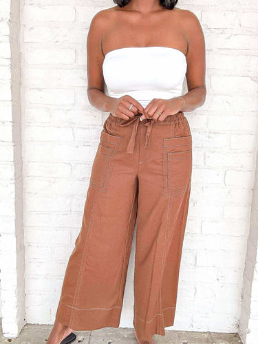 Letting You Know Camel Pants