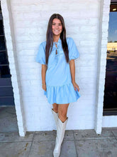 Load image into Gallery viewer, Classy Viewings Blue Twill Dress