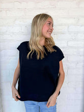 Load image into Gallery viewer, First To Know Black Sweater Vest