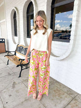 Load image into Gallery viewer, Running Fields Pink Floral Pants