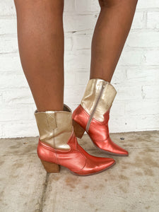 Bambi Gold Orange Boot