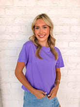 Load image into Gallery viewer, Fill My Cup Cropped Lavender Tee